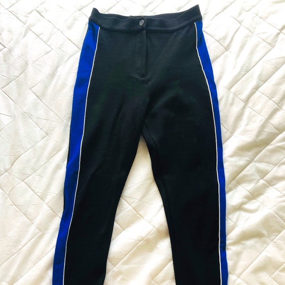 TOPSHOP Race Stripe High-Waisted Leggings - Picture 1 of 6